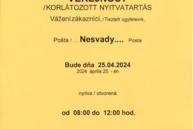 Oznámenie - Slovenská pošta